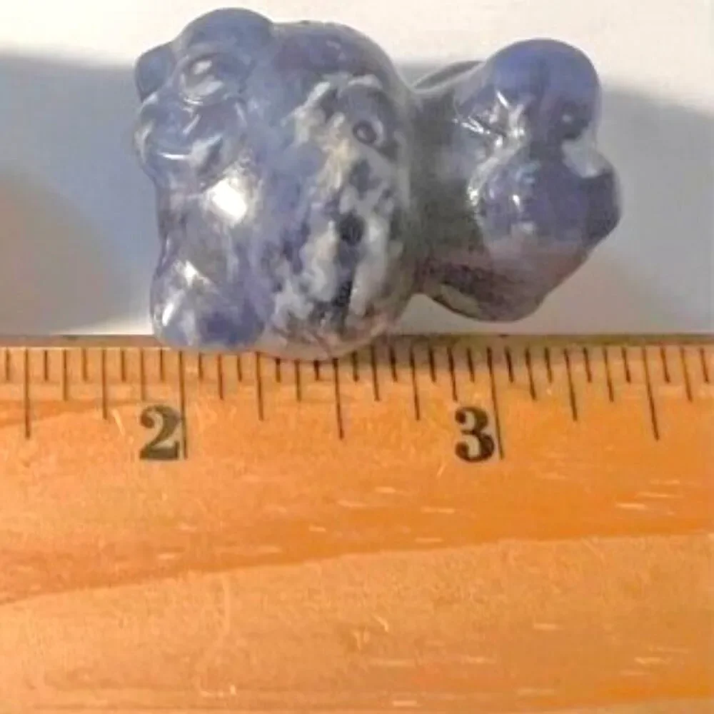 Adorable Hello Kitty Carving -  Sodalite